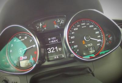 On Board : Audi R8 V10 Plus, 326 km/h 